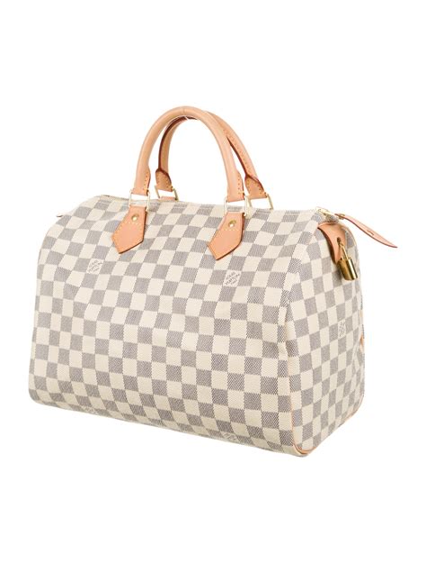 louis vuitton speedy 30 damier azur review